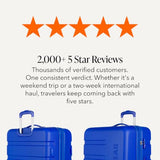 SwissGear 7366 Signature Hardside Expandable Luggage with Spinner Wheels, TSA Lock, Cobalt, Checked-Large 27-Inch