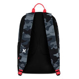 Hurley Unisex-Kids Graphic Backpack, Dark Grey Camo/Black, One Size