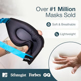 MyHalos® Sleep Mask for Men and Women, 3D Blackout Eye Masks for Sleep