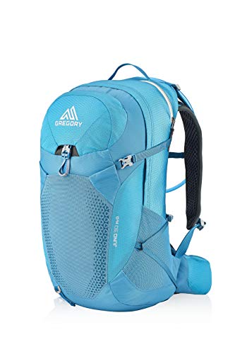 Gregory Juno 30L H2O Women's Day Hiking/Backpacking Hydration Backpack Breathable Backpanel and Shoulder Harness, Plus Size, Laguna Blue