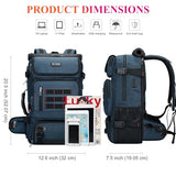 WITZMAN Carry on Travel Backpack for Men Airline Approved Fits 16" Laptop