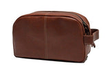 Timberland mens Nevada Leather Travel Kit Packing Organizers, Cognac, One Size US