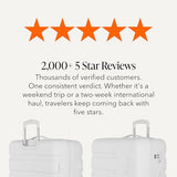 SwissGear 7366 Signature Hardside Expandable Luggage with Spinner Wheels, TSA Lock, White, Checked-Large 27-Inch