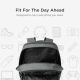 TravisMathew Duration Backpack with Laptop Sleeve, Water-Resistant Bag for Work, Travel & Hiking, Graphite Heather