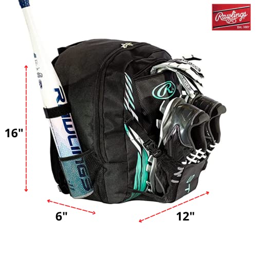 Rawlings | STORM Backpack Equipment Bag | T-Ball / Softball | Mint