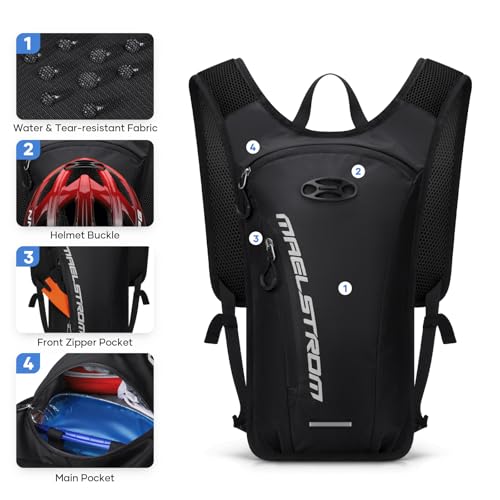 Maelstrom Hydration Backpack with 2L Water Bladder,Lightweight Running Vest