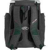 Rawlings | IMPULSE Backpack Equipment Bag | Baseball/Softball | Dark Green