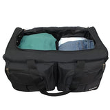 Dejuno 20-inch Carry-on Rolling Duffle Bag - Black