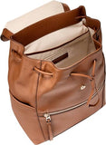 Cole Haan Women's Alexandria Flap Medium Backpack, New Caramel