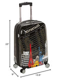 Rockland Departure Hardside Spinner Wheel Luggage, Departure, Carry-On 20-Inch