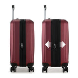 Elite Luggage Expandable Hardside Spinner Luggage, Burgundy, 21" Carry-on