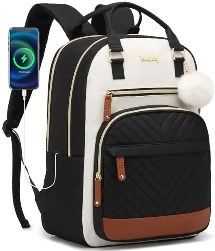 VANKANY Laptop Backpack for Women, Bookbag for Teacher Work College Back Pack with Charging Hole High School Backpack for Teen Girls | Backpacks4Less