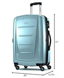 Samsonite Winfield 2 Hardside Expandable Luggage with Spinner Wheels, Ice Blue, Checked-Large 28-Inch