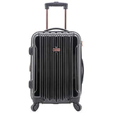kensie 3 Piece "Alma" Light Metallic Style TSA-Lock Spinner Luggage Set, Midnight Black Option