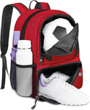 YOREPEK Soccer Backpack, Soccer Bag with Ball Holder and Shoe Compartment