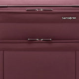 Samsonite Lineate DLX Softside Expandable Luggage with Spinner Wheels, Merlot, Medium Checked
