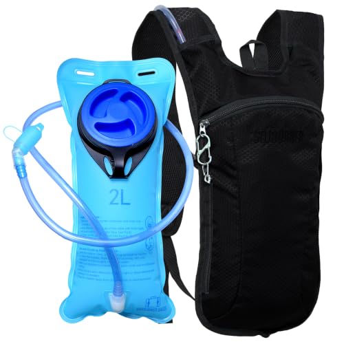 Sojourner Rave Black Hydration Pack - Hydration Backpack - Hydropack with 2L bladder - Water Backpack for Festivals, Hiking, Running, | Backpacks4Less