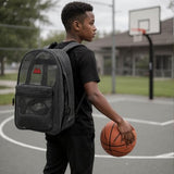 Summit Ridge Mesh Backpacks for Kids, Adults, School, Beach, and Travel, Colorful Transparent Mesh Backpacks with Padded Straps