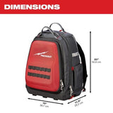 48-22-8301 Tool Bags for Milwaukee PACKOUT Tool Backpack Length 15.75in Width 11.81in Height 15.75in - 48 Pockets
