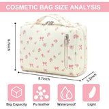 Bluboon Makeup Bag Zipper Pouch Travel Portable Cosmetic Bag Organizer for Women and Girls
