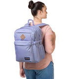 JanSport Main Campus FX Backpack - Travel or Work Bag w 15-Inch Laptop Pack with Leather Trim, Lavender Ash