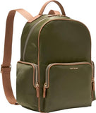 Cole Haan Women's Delancey Nylon Backpack, Olive Night/Godlen Honey