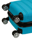 Rockland Melbourne Hardside Expandable Spinner Wheel Luggage, Turquoise, Carry-On 20-Inch