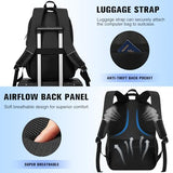 kadilong Laptop Backpack Men,School Backpacks for Student Teen Boys Bookbag College Computer Bag with USB Charging Port Fits 15.6 Inch Laptop and Notebook for Work Business Middle High School,Black