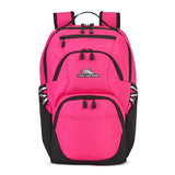 High Sierra Swoop Backpack, Lightweight Bookbag, Large Main Compartment + External Accessory Pockets, Separate Laptop Pocket, Dual Water Bottle Pockets, Fits most 17” Laptops, 30L Capacity, Flamingo