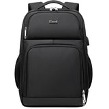 DUSLANG Laptop Backpack,Business Travel Anti Theft Slim Durable Laptops Backpack with USB Charging Port,Water Resistant College Computer Bag for Women & Men Fits 15.6 Inch Laptop and Notebook, Black