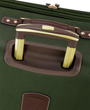 London Fog Nottingham 29 Inch Expandable Spinner Softside Suitcase, Olive Chestnut