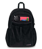 JanSport Lounge Pack FX – Large Main Compartment, Dual Water Bottle Pockets, Front Drawcord Pocket, Padded Laptop Sleeve, Black