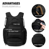 Mardingtop 25L Tactical Backpacks+Molle Admin Tactical Utility Pouch