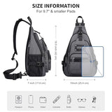 WITZMAN Sling Bag for Men Travel Crossbody Bag with USB Charging Port