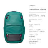 Timbuk2 Lane Commuter Laptop Backpack, Verdigris Pop