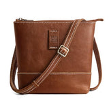S-ZONE Leather Crossbody Bags for Women Small Over the Shoulder Purses and Handbags Trendy