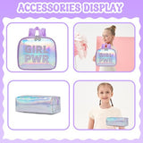 Meetbelify Rolling Backpack for Girls Backpack with Wheels for Elementary Student Kids School Bag with Lunch Box Pencil Case for Girls Ages 6-8 Years Old