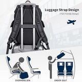 WITZMAN Canvas Backpack for Men Vintage Rucksack Fits 15.6 inch Laptop