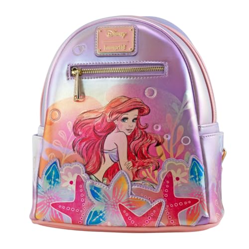 Loungefly x Disney The Little Mermaid Ariel Soft Floral Mini Backpack | Backpacks4Less