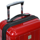 World Traveler Contour 20-Inch Carry-On Polycarbonate Hardside Expandable Spinner Luggage with TSA Lock - Red