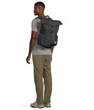 Fjällräven Vardag Foldsack 25 Backpack - Durable Fabric, Roll-Top Closure, Classic Design - School, Travel, Coal Black, One Size