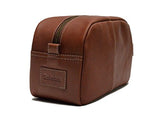 Timberland mens Nevada Leather Travel Kit Packing Organizers, Cognac, One Size US