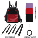 fancybag Ita Backpack Pin Display Multi-Purpose Women Backpack with Insert Gothic Design Cosplay Halloween Enamel Pins Shoulder Bag Punk Black Handbag