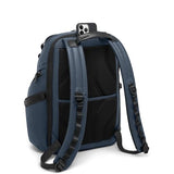 Tumi Mens Search Backpack Navy Coated Canvas One Size