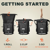 OSAH DRYPAK Waterproof Backpack Dry Bag 35L/55L/85L – Heavy Duty Roll-Top Hiking Backpack for Travel, Kayaking, Boating, Camping, Rafting and Fishing