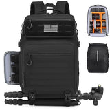HAMBOLY Professional Camera Bag Backpack, Large Waterproof Photography Bag Case for DSLR/SLR/Mirrorless Camera with Tripod Holder/15.6’’ Laptop Compartment/Rain Cover