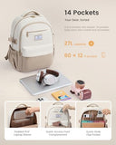 LOVEVOOK Laptop Backpack for Women & Teens with 40oz Cup Buckle, 15.6" Computer Backpack for School, College, Work & Weekend, Gift for Her