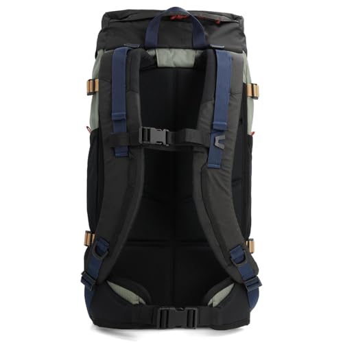 Topo Designs Rover Trail Pack 22L, Molded Back Panel, Waist Belt, Water Bottle Pockets (Bone White/Beetle)
