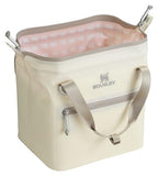 STANLEY All Day Julienne Mini Soft Cooler Bag and Lunch Box 7.4 Quarts | 10 Can Cooler with Handles and Strap | Stays Cold for Hours | Insulated Travel Bag with Zipper | BPA-Free | Cream