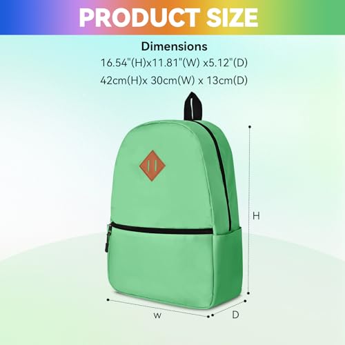 Runpig 12 Pack Backpacks in Bulk,17-inch Lightweight Bookbags for Elementary,Middle,and High School Students,Bulk Backpacks for Kids,Boys,Girls,Classroom,Travel,Gym Supplies,Assorted 12 Colors